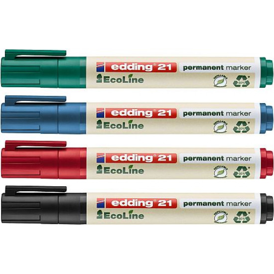 Edding 21 EcoLine Permanent Marker Pens